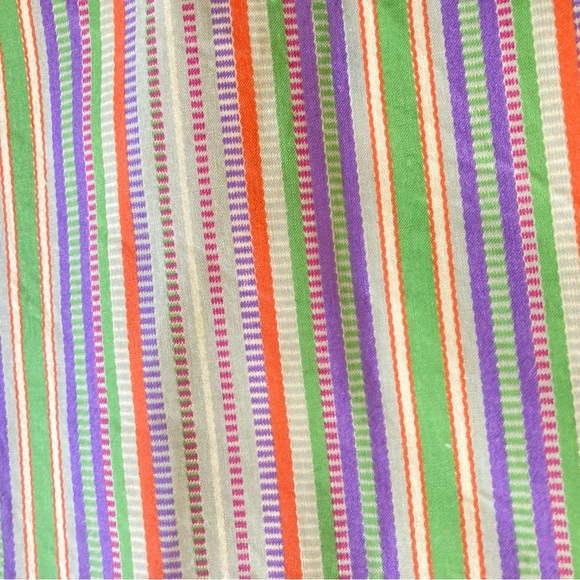 PIER 1 IMPORTS Placemat Floral Paisley Stripes 14 inches x 20 inches Set of 2 - Picture 8 of 10